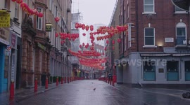 Chinatown in London deserted during coronavirus lockdown