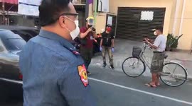 Police use coffins as a macabre warning to obey Covid-19 lockdown in the Philippines