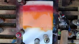 Magnificent Lake - SPRAY PAINT ART - how to spray paint - speed art