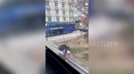 Girl jumps out of coach to escape being quarantined after flying back to China from Germany