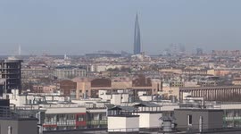 St. Petersburg broadcasts message calling on residents to stay at home during coronavirus lockdown