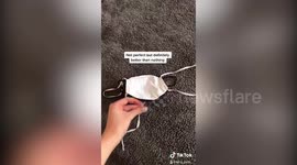 UK family spend their time in quarantine making DIY protective masks to help combat COVID-19