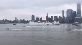 NCSC Comfort arrives in New York City providing 1,000 beds for coronavirus patients
