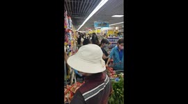 Panic shoppers in Vietnam