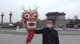 Huge dragon kite spotted during kite festival in China