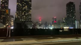 Empire State Building in New York flashes red to honour medics battling COVID-19