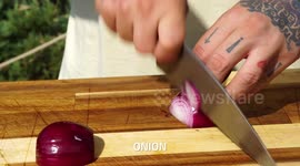 Pork Loin with slow cooked onions, tomatoes and peppers - Video Recipe (Outdoor)