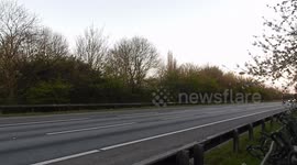 A Motorway Just Of Charlie Browns Roundabout In East London Lies Relatively Empty In Rush Hour As People Stay Away Due To Coronavirus