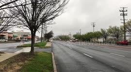“Rush Hour” Rockville, Maryland traffic during Coronavirus Pandemic