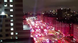 Scores of emergency vehicles respond to Bronx fire during COVID-19 lockdown