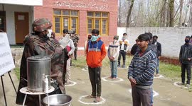 Indian Army aware people of Kashmir about the COVID-19