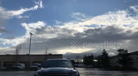 Timelapse footage shows cloud formations in high speed