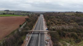Motorway M6 Drone Footage Coronavirus / Covid 19