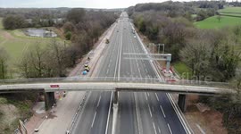Motorway M6 Drone Footage during Coronavirus / Covid 19 outbreak