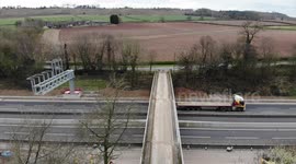Motorway M6 Drone Footage during Coronavirus / Covid 19 outbreak