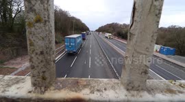 Timelaps Motorway M6 Footage during Coronavirus / Covid 19 outbreak