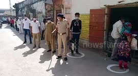 Amid nationwide lockdown, village ration shop comes up with novel approach of enforcing social distancing in western India