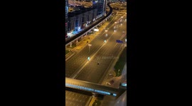 Cameras flash cars travelling after Covid-19 curfew in Dubai