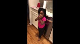 'Green milk' April Fool's prank leaves older boy nonplussed and little girl in shock