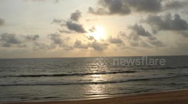 Sunset Timelapse Video, Kaup Beach, Udupi, India.