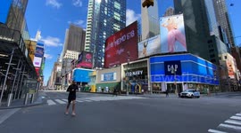 Times Square is a Ghost Town! Eerily quiet streets of New York in Time-lapse