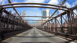Motorist documents 'virtually empty' Brooklyn Bridge during US coronavirus lockdown