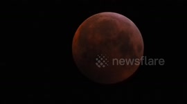 Super Blood Wolf Moon Eclipse Jan 2019 above Kent, UK