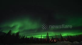 Timelapse showcases vibrant Northern Lights display in Alaska