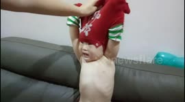 Toddler after quarantine a period of time at home