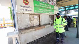 Once-busy ferry terminal in Bangladesh deserted amid COVID-19 fears