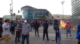 Protests in the city center because of people's discontent over the president’s demands