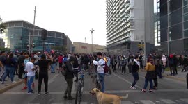 Protests in the city center because of people's discontent over the president’s demands