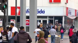 People looting pharmacy amid protests