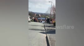 UK neighbours keep spirits up during COVID-19 lockdown with street dancing