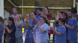 Hospital workers in Dorset add to UK-wide 'Clap for Carers' in touching moment