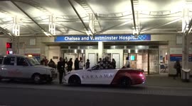 Applause for NHS workers outside Chelsea and Westminster Hospital in London