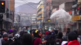 Cameraman captures moment just when he is hit by a tear gas bomb amid the protests