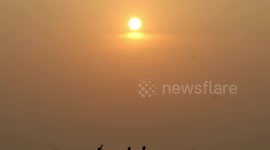 Beach Sunset Timelapse Video, Malpe Beach, Udupi, India