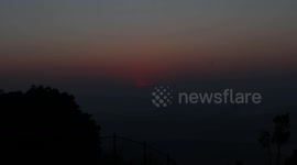 Beautiful Sunrise Timelapse Video, Kundadri Hills, Karnataka, India
