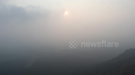 Cloudy Sunset Timelapse Video, Kundadri Hills, Karnataka, India