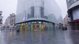The famous 'M&M World' store in Leicester Square is deserted during coronavirus lockdown