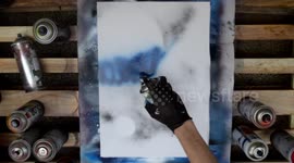 Saturn - SPRAY PAINT ART - how to spray paint - speed art