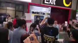 Chaos at Bangkok airport as returning Thailand residents REFUSE to go into quarantine