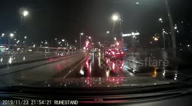dashcam - funny - scared pedestrians