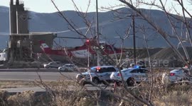 Mountain View corridor and 6200 south accident medical helicopter take off.