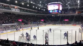 Ice Hockey Fight in Toronto with local teams The Marlies