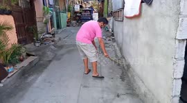 Kind neighbour sprays street with sanitising liquid every day to stop Covid-19