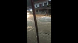 Heavy Rain in Tana Toraja, Indonesia Causes Flooding