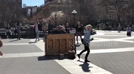 Dozens gathering at Washington Square during quarantine