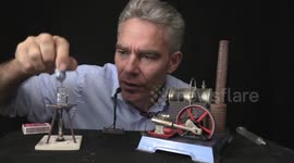 Australian science teacher performs ASMR steam engine experiment